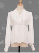 Magic Tea Party Handmade Girl's Hat Shop Series Classic Lolita White Long Sleeve Shirt