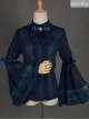 Chiffon Lace Big Cuff Bowknot Classic Lolita Long Sleeve Shirt