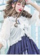 White Chiffon Doll Collar Classic Lolita Seven-quarter Sleeve Anti-sunburn Shirt