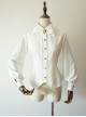 Staff Officer Series Pure Color Standing Collar Classic Lolita Long Sleeve Blouses