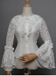 Magic Tea Party Breeze Alice Series Chiffon Bowknot Lace Ruffle Classic Lolita Long Sleeve Shirt