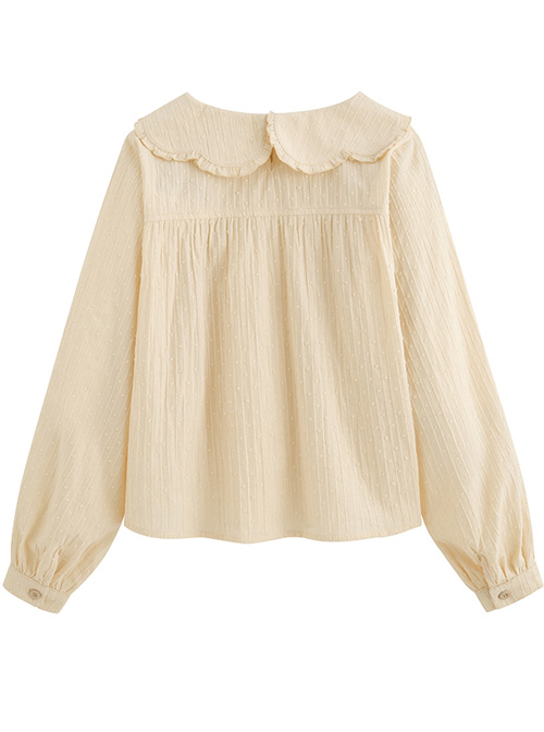 Petal Collar Jacquard Long Sleeve Sweet Lolita Shirt