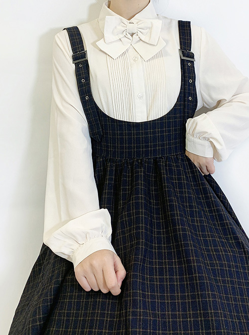 Simple Bowknot Elegant Long Sleeve Classic Lolita Shirt
