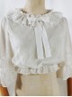 Ruffle Multicolor Chiffon Trumpet Sleeve Sweet Lolita Shirt