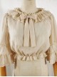 Ruffle Multicolor Chiffon Trumpet Sleeve Sweet Lolita Shirt