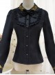 Autumn Dew Series Lapel Embroidery Classic Lolita Autumn Winter Long Sleeve Shirt