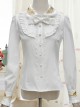 Autumn Dew Series Lapel Embroidery Classic Lolita Autumn Winter Long Sleeve Shirt