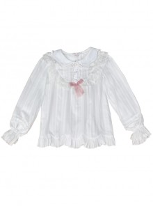 Doll Collar Ruffle Long Sleeve Sweet Lolita Shirt