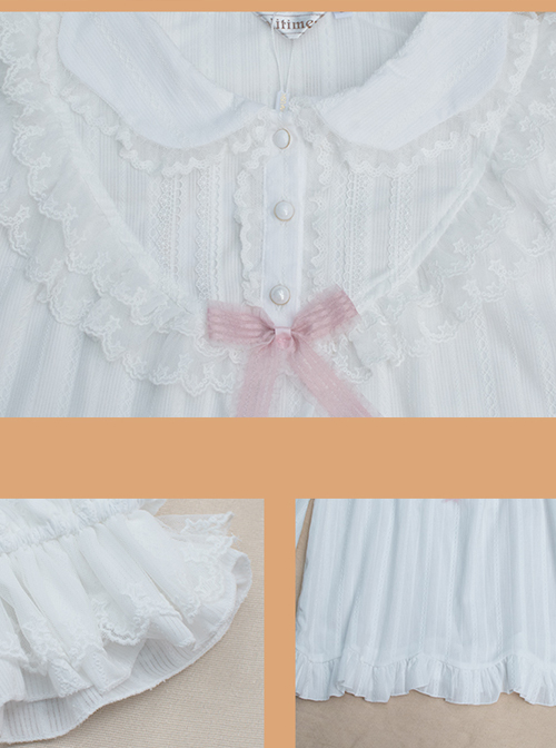 Doll Collar Ruffle Long Sleeve Sweet Lolita Shirt