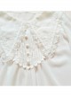 White Chiffon Pointed Collar Classic Lolita Puff Sleeve Long Sleeve Shirt