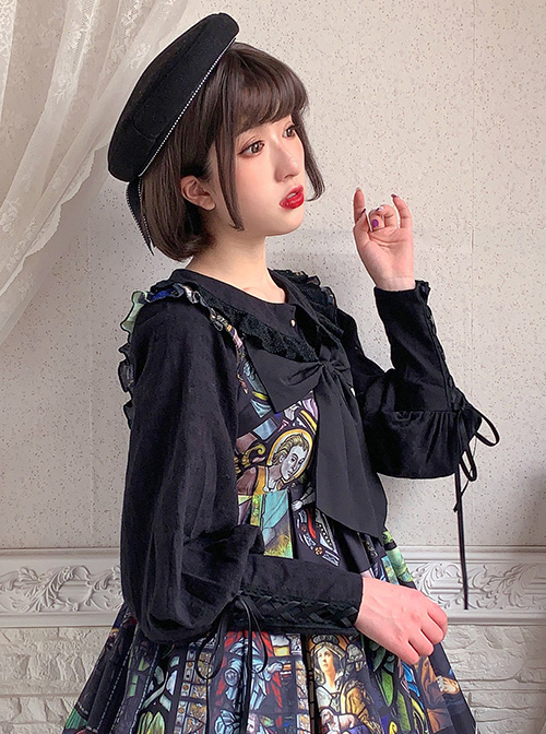 Vanilla Latte Series Retro Elegant Classic Lolita Long Sleeve Shirt