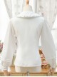 White Doll Collar Embroidery Sweet Lolita Long Lantern Sleeve Shirt