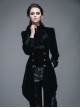 Steam Punk Gothic Medium Length Slim Fit Women's Velveteen Tuxedo