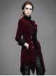 Steam Punk Gothic Medium Length Slim Fit Women's Velveteen Tuxedo
