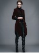 Steam Punk Gothic Medium Length Slim Fit Women's Velveteen Tuxedo