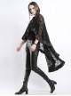 Punk Gothic Style Black Lace Stand Collar Women's Shawl