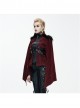 Gothic Irregular Bat Type Cloak Women's Thickened Hooded Coat