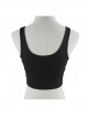 Punk Dark Phantom Hand Print Sleeveless Super Short Vest For Women