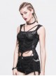 Gothic Black Sling Sexy Tearing Sleeveless Garment