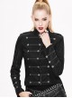 Gothic Punk Slim Thicken Retro Black Short Jacket