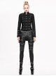 Gothic Punk Slim Thicken Retro Black Short Jacket