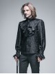 Retro Prom Gothic Lace Bow-tie Loose Men's Shirt