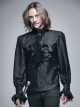 Retro Prom Gothic Lace Bow-tie Loose Men's Shirt