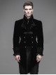 Steam Punk Gothic Medium Length Slim Fit Men's Velveteen Tuxedo