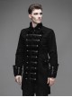 Steampunk Gothic Chinese Style Men' Long Coat Visual Chinese Tunic Suit