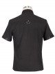 Steampunk Visual Gothic Men' Black Slim Short Sleeve Shirt