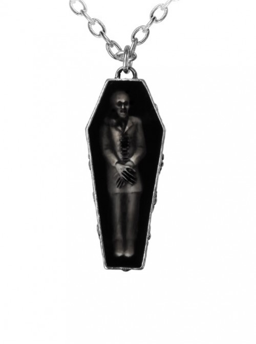 Punk Gothic Retro Zombie's Rest Pendant Necklace