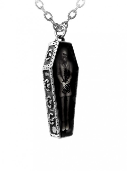 Punk Gothic Retro Zombie's Rest Pendant Necklace