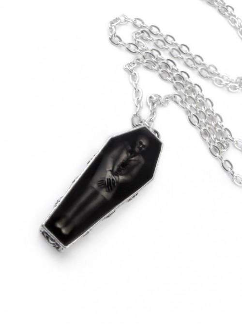 Punk Gothic Retro Zombie's Rest Pendant Necklace