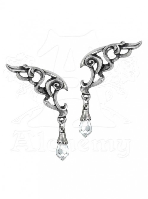 Punk Baroque Eternal Wings Crystal Earrings