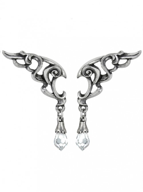 Punk Baroque Eternal Wings Crystal Earrings