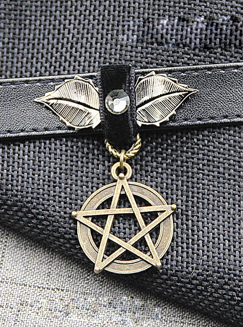 Steam Punk Gothic Dark Magic Star Retro PU Choker