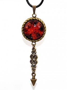 Magic Series Flame Magic Array Gothic Inverse Five Awn Small Pendulum Retro Necklace