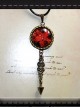 Magic Series Flame Magic Array Gothic Inverse Five Awn Small Pendulum Retro Necklace