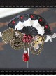 Steam Punk Gothic Flower Fan Gear Butterfly Astrolabe Mechanical Chain Brooch