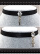 Punk Gothic Rock Style Cross Pendant PU Choker