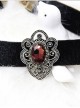 Black Pleuche Retro Gothic Lolita Necklace