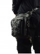 Steam Punk Rivet Chain Black Multi-function Outdoors Men's Inclined Shoulder Bag