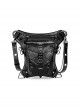 Steam Punk Retro Unisex Black Inclined Shoulder Bag