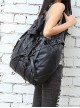 Steam Punk Rock Style Rivet Black Big Single Shoulder Bag