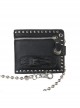 Steam Punk Rock Style Crocodile Head Chain PU Wallet