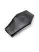 Pure Black Cow Leather Gothic Coffin Shape Wallet