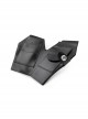 Pure Black Cow Leather Gothic Coffin Shape Wallet