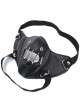 Steam Punk Black Skull Windproof Outdoors Motorcycle Hollow Out PU Mask