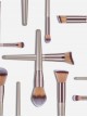 10 Champagne Golden Makeup Brushes Set Little Grape Makeup Brush Eye Brush