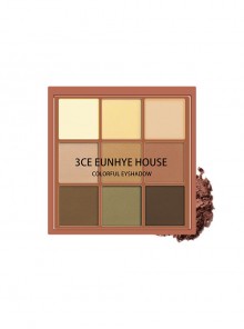 3CE EUNHYE HOUSE Charm Colorful Eyeshadow Autumn Winter Series 9 Colors Eyeshadow Palette